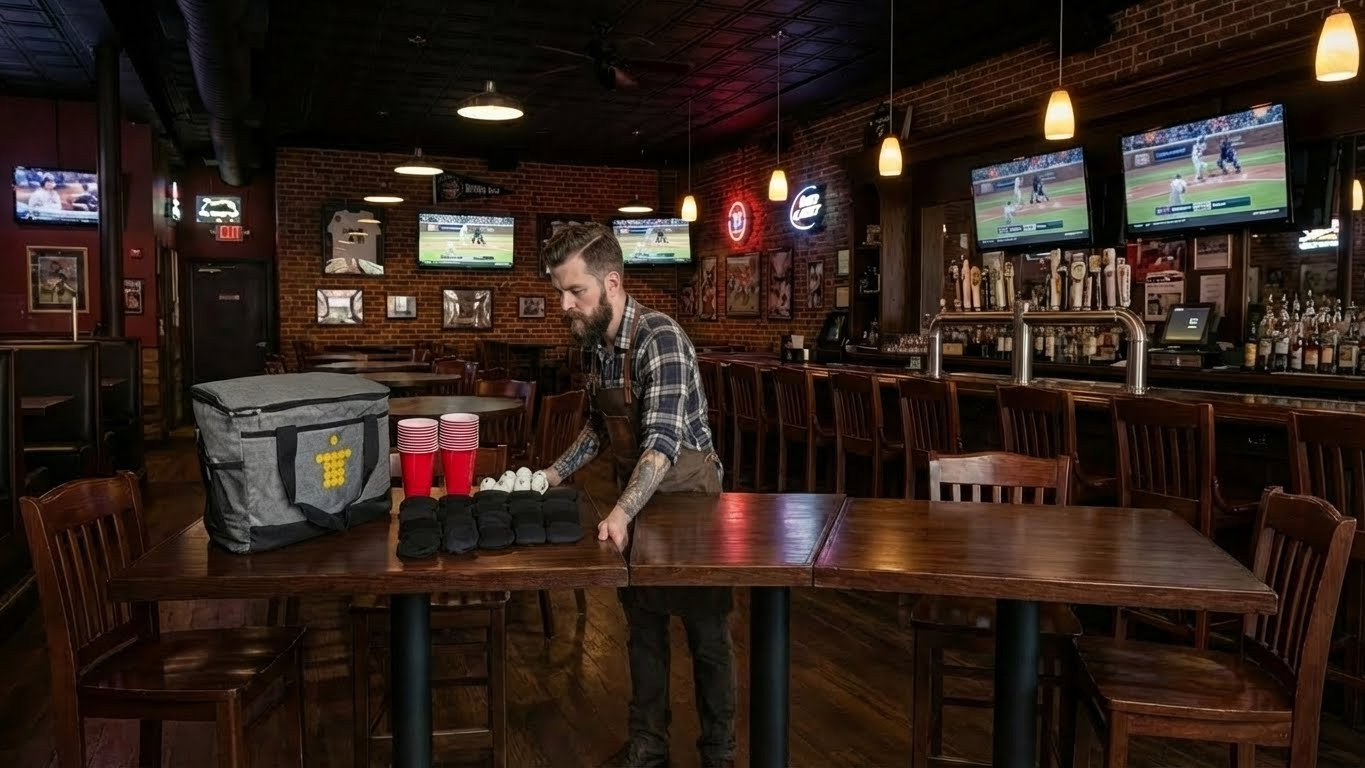 Two tables pushed together (placeholder)